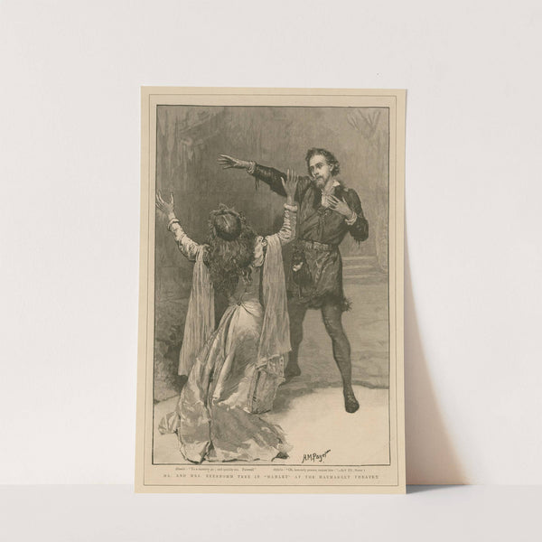 Mr. and Mrs. Beerbohm Tree in ‘Hamlet’ at the Haymarket Theatre by Henry Marriott Paget
