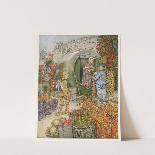 Mr. and Mrs. Vinegar at home (1927) by Arthur Rackham