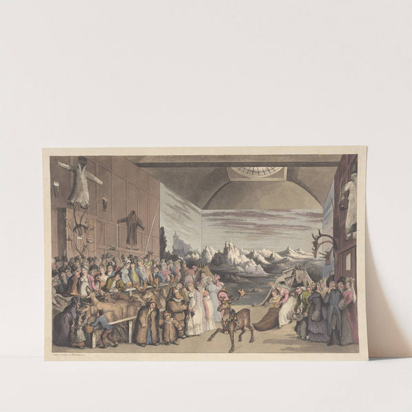 Mr. Bullock’s exhibition of Laplanders (1822) by Thomas Rowlandson