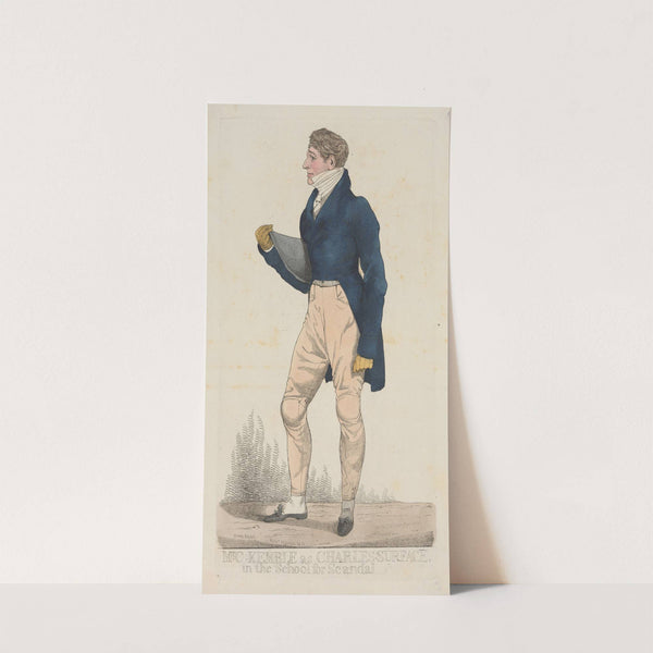 Mr. C. Kemble as Charles Surface in the School for Scandal. (1821) by Richard Dighton