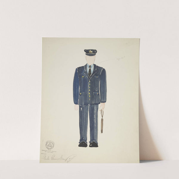 Mr. Dooley, Jr.: Navy policeman’s uniform with peaked cap and nightstick (1934-1943) by Rhoda Rammelkamp