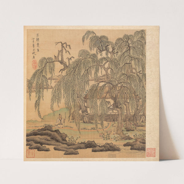Mr. Five Willows (Wuliu), Tao Yuanming (1598-1652) by Chen Hongshou