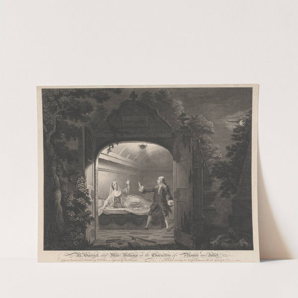 Mr. Garrick and Miss Bellamy in the Characters of Romeo and Juliet (1753) by Simon François Ravenet