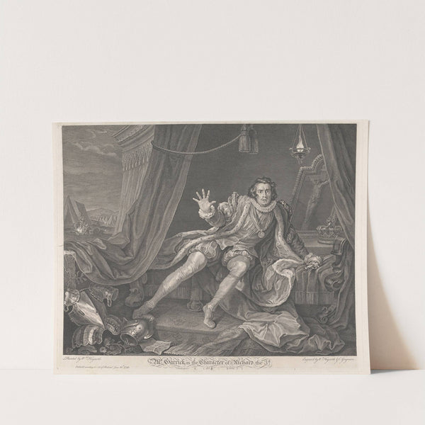 Mr. Garrick in the Character of Richard III by William Hogarth