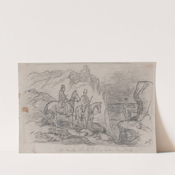 Mr. Hawks thinks he had Better Turn Back by Hablot Knight Browne