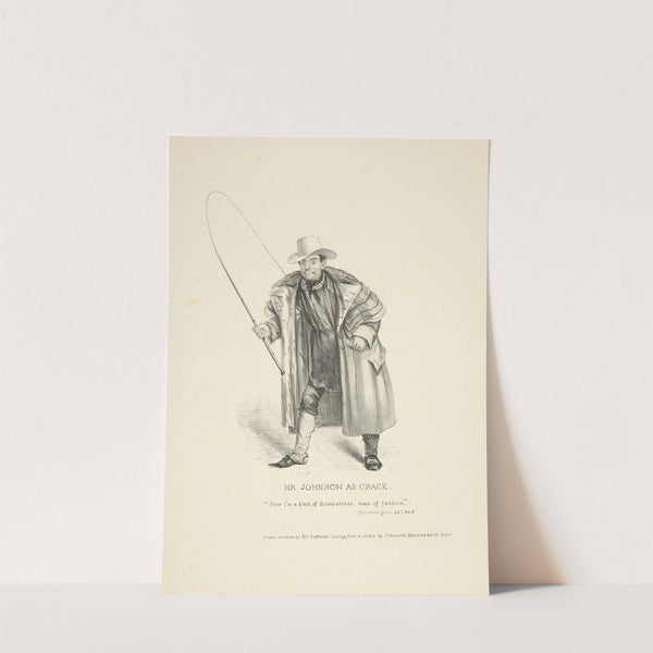 Mr. Johnson as Crack. (1835) by David Claypoole Johnston