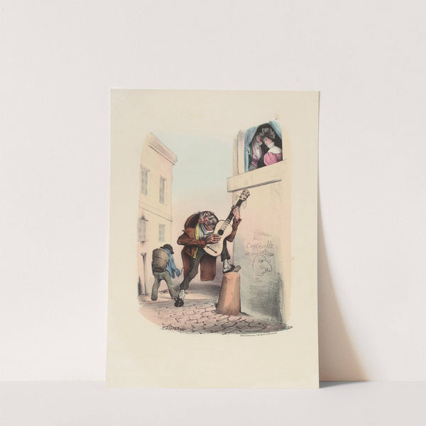 Mr. Mahieu troubadour. by Charles-Joseph Traviès de Villers