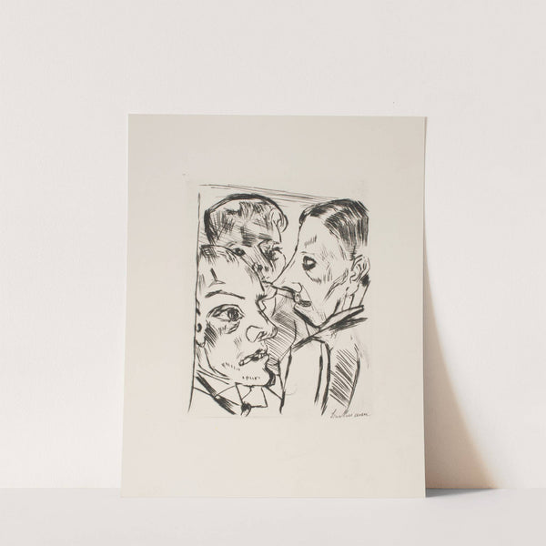 Mr. Müller, I and the Barmaid (1920) by Max Beckmann