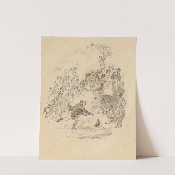 North American Indian huntress, Madame Celeste, Green bushes (1865) by Thomas Hailes Lacy