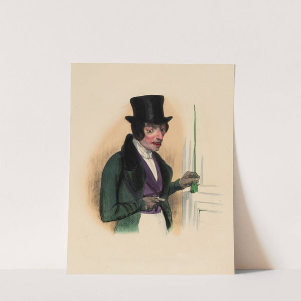 Mr. Pique-assiette. cinq heures justes je crois qu’ils sont déjà à table (1836) by Charles-Joseph Traviès de Villers