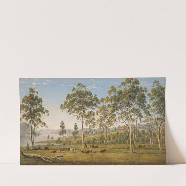 Mr Robinson’s house on the Derwent, Van Diemen’s Land by John Glover