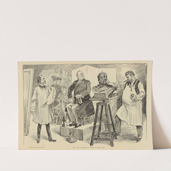 Mr. Tagg becomes a patron of the arts (1900-1905) by Charles Dana Gibson