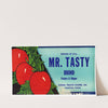 Mr. Tasty Brand Tomato Label (1930-1950)