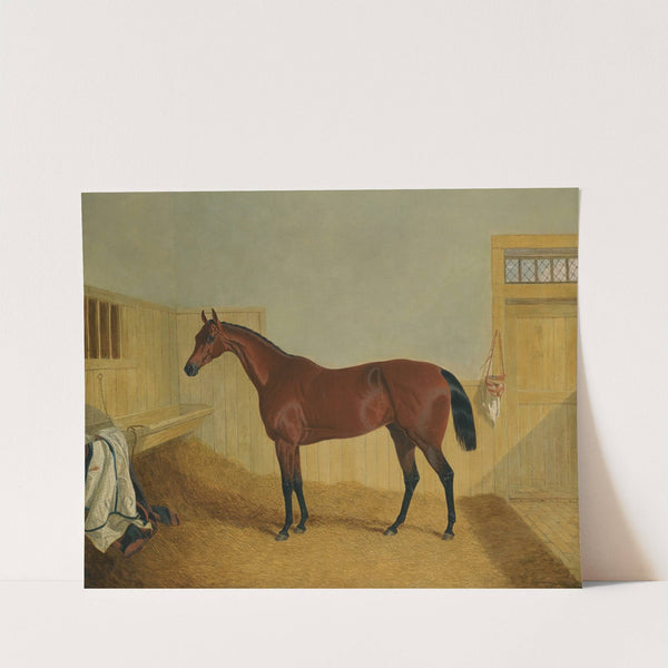 Mr William Orde's Bay Filly Beeswing In A Stable by John Frederick Herring Snr.