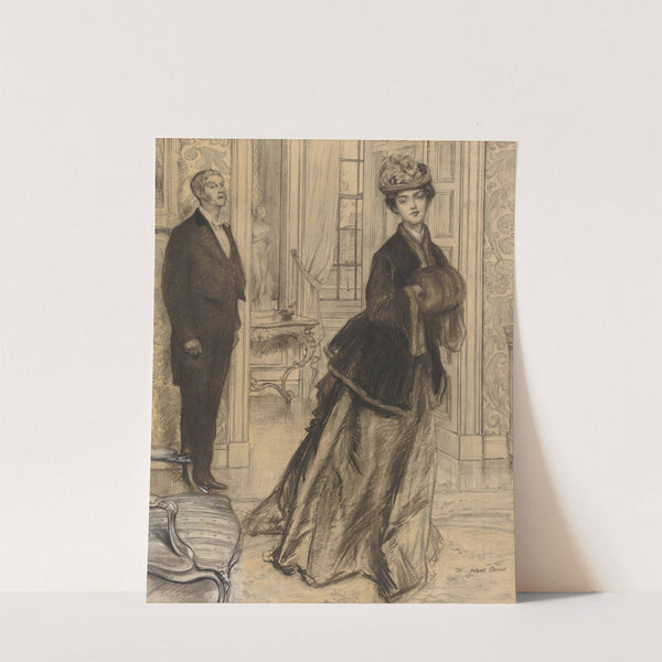 Mrs. Alcot arrives by Albert Sterner