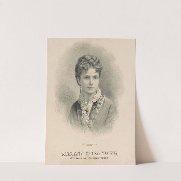 Mrs. Ann Eliza Young, 19th wife of Brigham Young (1869-1875) by Armstrong & Co