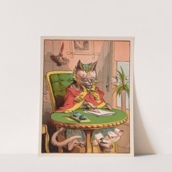 Mrs. Grimalkin writes her cards by McLoughlin Bros