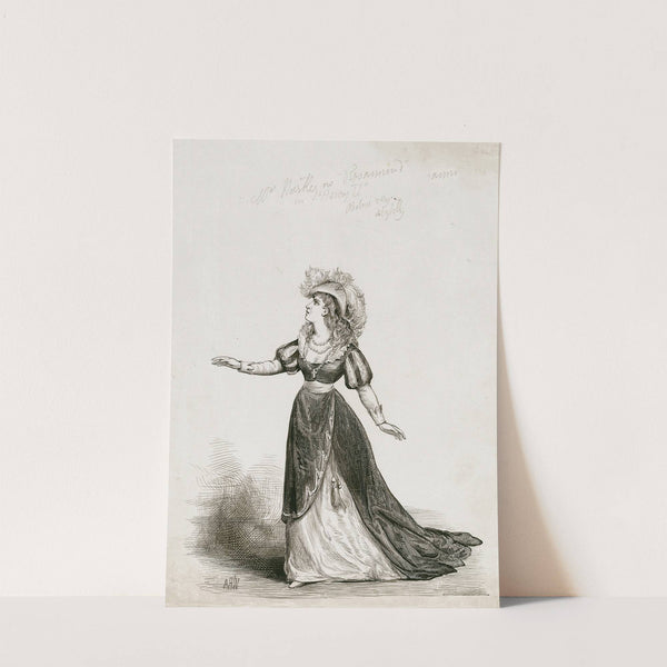 Mrs. Hartley as ‘Rosamund’ in ‘Henry II’ by Alfred H. Wall