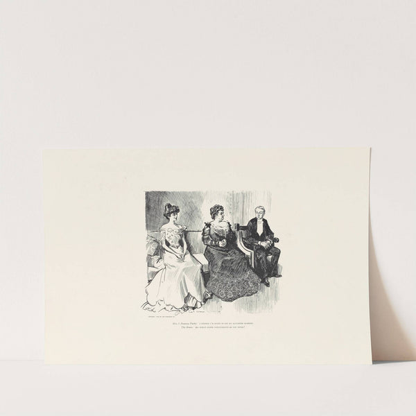 Mrs J. Brassy Pushe; I confess i’m dying to get my daughter married (1900) by Charles Dana Gibson