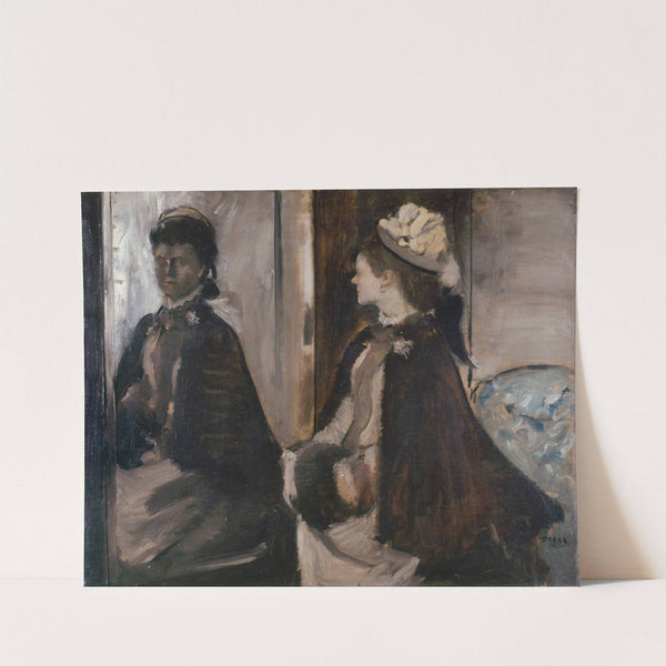Mrs Jeantaud In The Mirror (circa 1875) by Edgar Degas