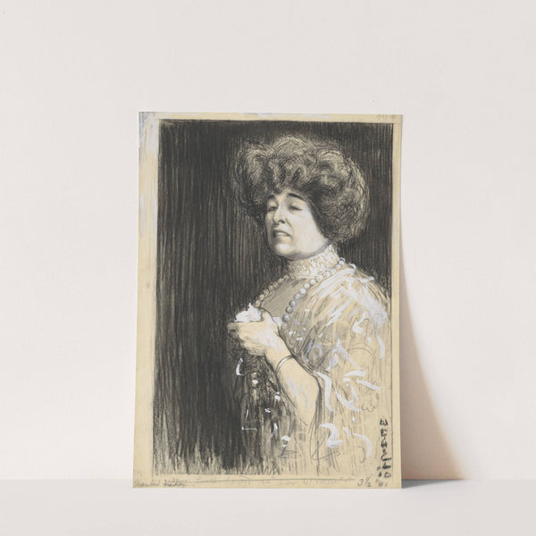 Mrs. Leslie Carter in Two women (1910) by W.G. Hill