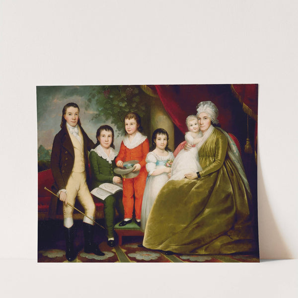 Mrs. Noah Smith and Family (c. 1830) by Ezra Ames