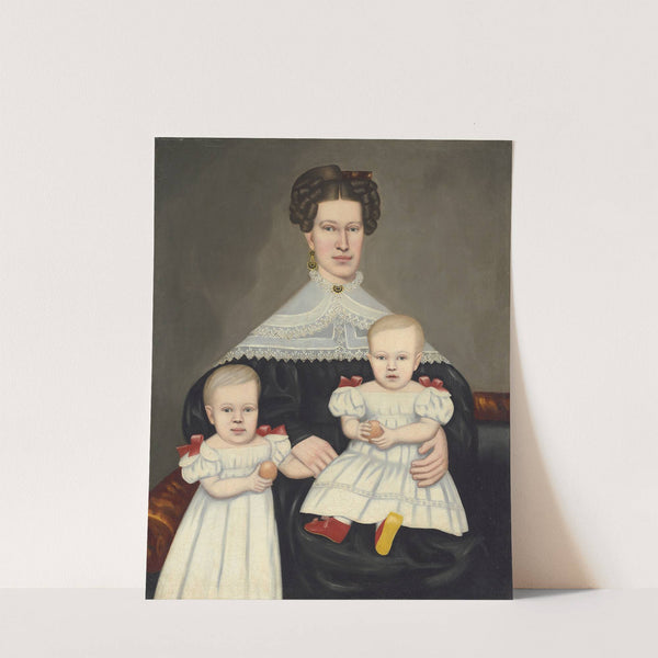 Mrs. Paul Smith Palmer and Her Twins (1835-1838) by Erastus Salisbury Field