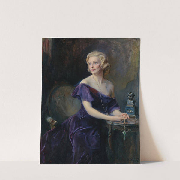 Mrs Philip Astley, (née Madeleine Carroll, 1906-1987) (1935) by Philip Alexius de László