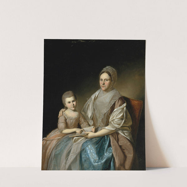 Mrs. Samuel Mifflin and Her Granddaughter Rebecca Mifflin Francis (1777–80) by Charles Willson Peale