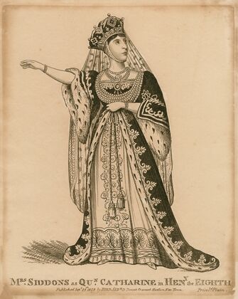 Mrs. Siddons as Queen Katherine in Shakespeare’s Henry the Eighth (1828)