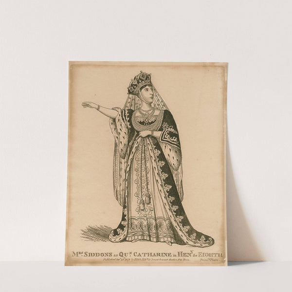 Mrs. Siddons as Queen Katherine in Shakespeare’s Henry the Eighth (1828) by George Henry Harlow