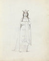 Mrs. Siddons standing, frontal view with arms folded