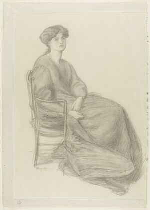 Mrs. William Morris Seated in Chair
