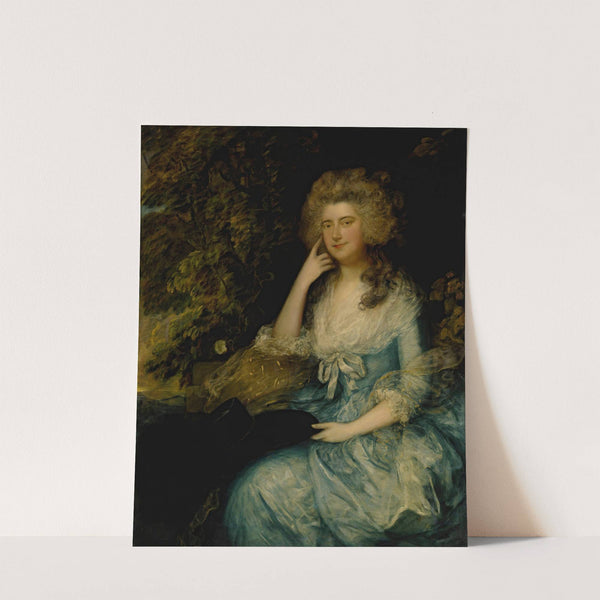 Mrs. William Tennant, Née Mary Wylde, Seated In a Landscape by Thomas Gainsborough