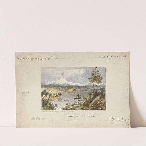 Mt. Baker and Cascade Range, from Whitby’s Island by John Mix Stanley