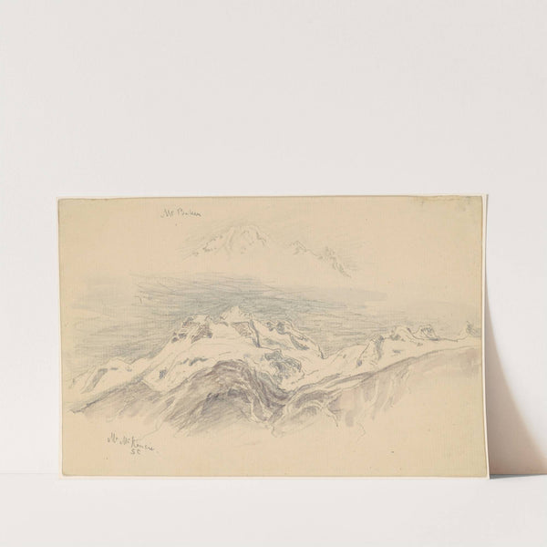 Mt. Baker and Mt. McKensie (recto) by Samuel Colman