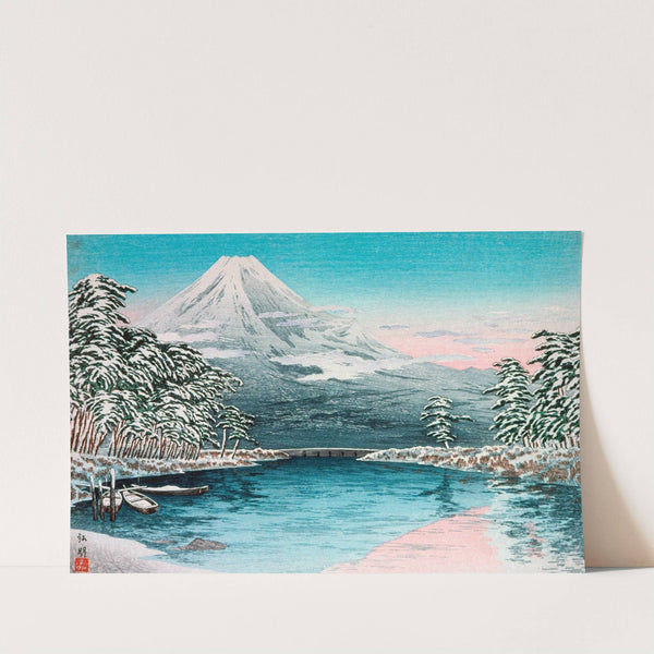Mt. Fuji from Tagonoura, Snow Scene by Takahashi Hiroaki