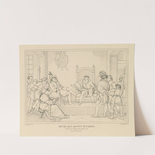 Much ado about nothing, act IV, scene II; Dogb; O villain! Thou wilt be condemned into everlasting redemption for this (19th century) by William Francis Starling