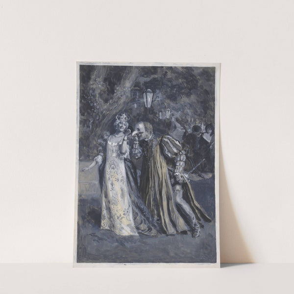 Much ado about nothing, I, 3; Miss Winifred Emery as Beatrice, Mr. Tree as Benedick, played at His Majesty’s Theatre (1905) by Frederick Henry Townsend