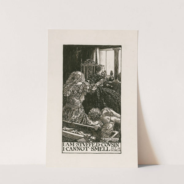 Much ado about nothing; I am stuffed cousin, i cannot smell Act III Scene IV (1900) by Byam Shaw