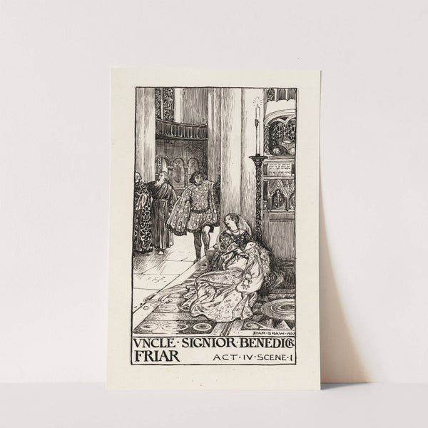 Much ado about nothing; Uncle Signior Benedick Frair Act IV Scene I (1900) by Byam Shaw