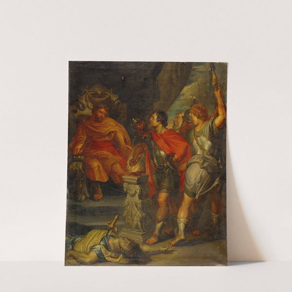 Mucius Scaevola before Porsenna by Johann Rudolf Huber the elder