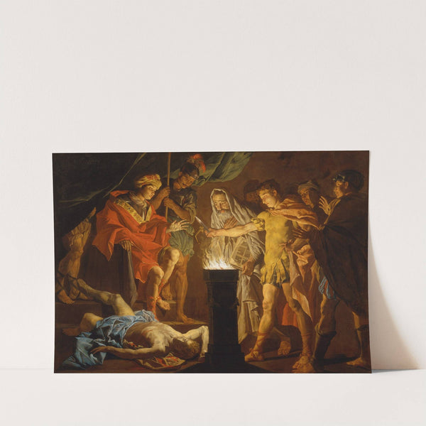 Mucius Scaevola in the presence of Lars Porsenna (early 1640s) by Matthias Stom