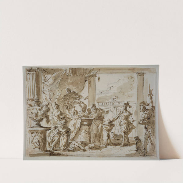 Mucius Scaevola vor Porsenna (ca. 1750 – 1755) by Gaspare Diziani