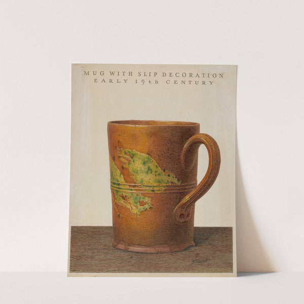 Mug with Slip Decoration by John Matulis