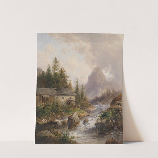 Mühle aus dem Hollthall by Emil Barbarini