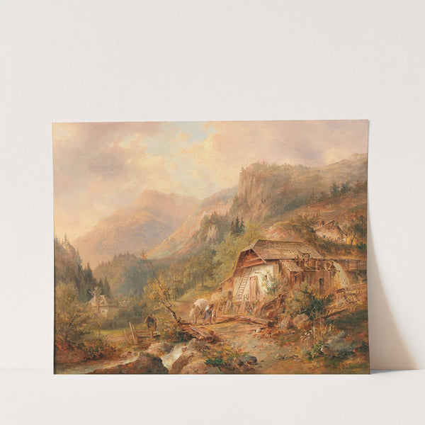 Mühle bei Steierling Oberösterreich by Emil Barbarini