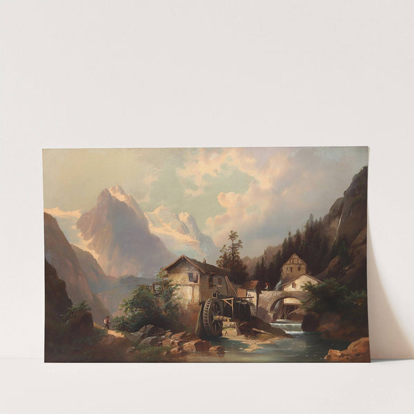 Mühle im Gebirge by Josef Thoma