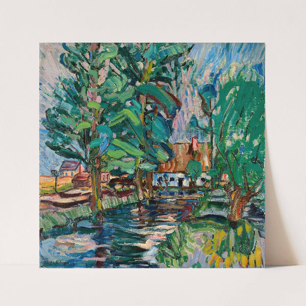 Mühle in Deppendorf (1912) by Peter August Böckstiegel