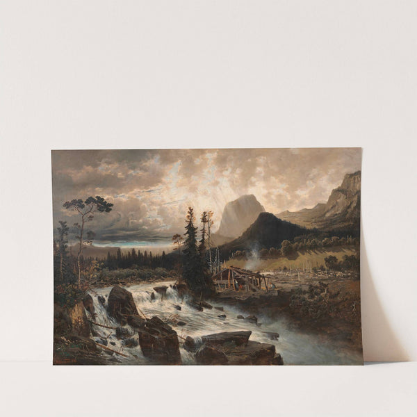 Mühlsturzhorn am Hintersee, Oberbayern by Theodor Von Hörmann